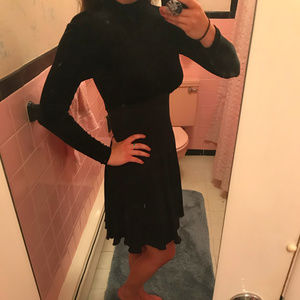 Long Sleeved Black Dress